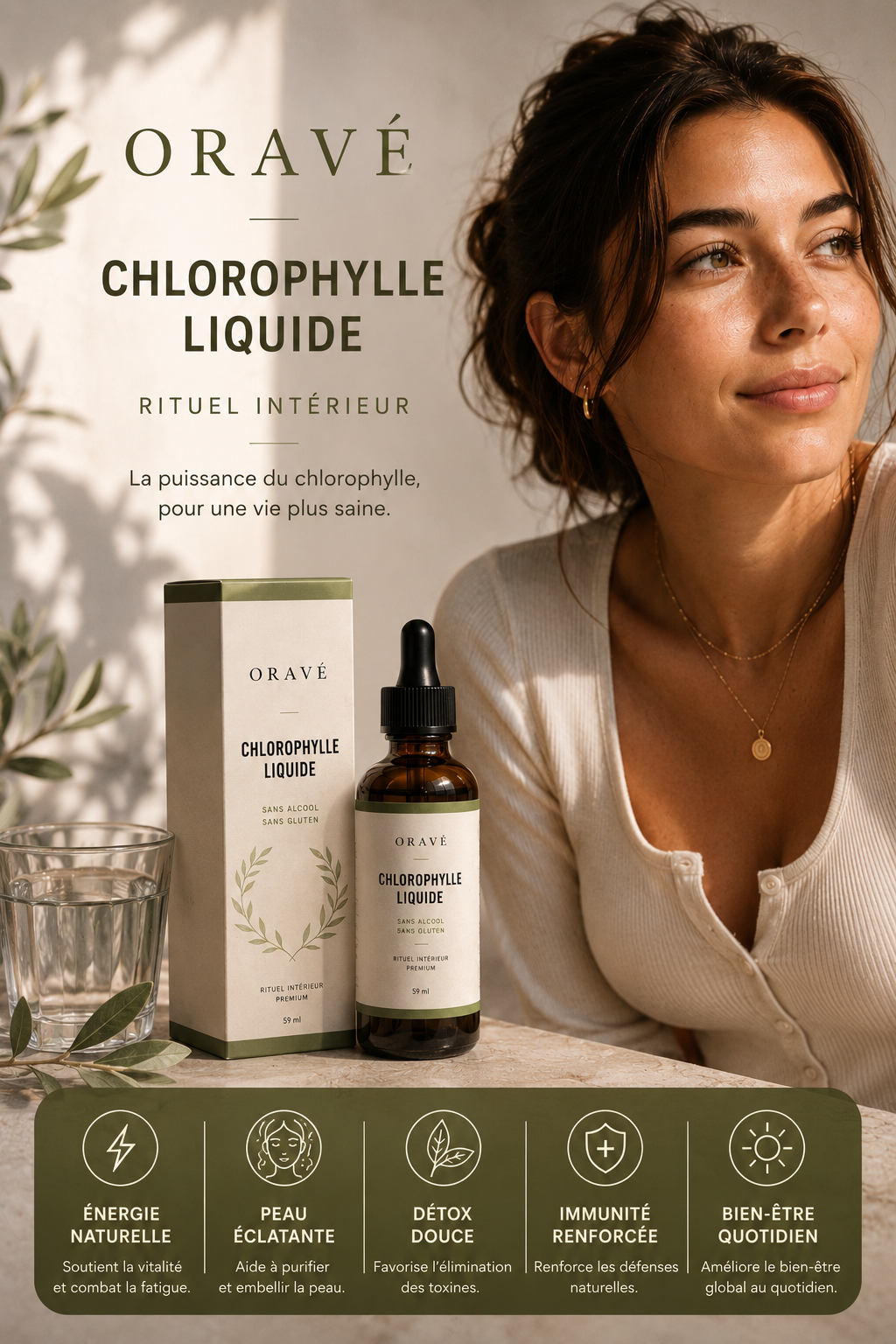 ORAVÉ RESET™ - Rituel Intérieur Premium à la Chlorophylle Liquide
